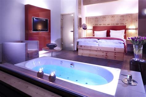 romantic hotel with jacuzzi in room|wellness hotel mit jacuzzi im zimmer.